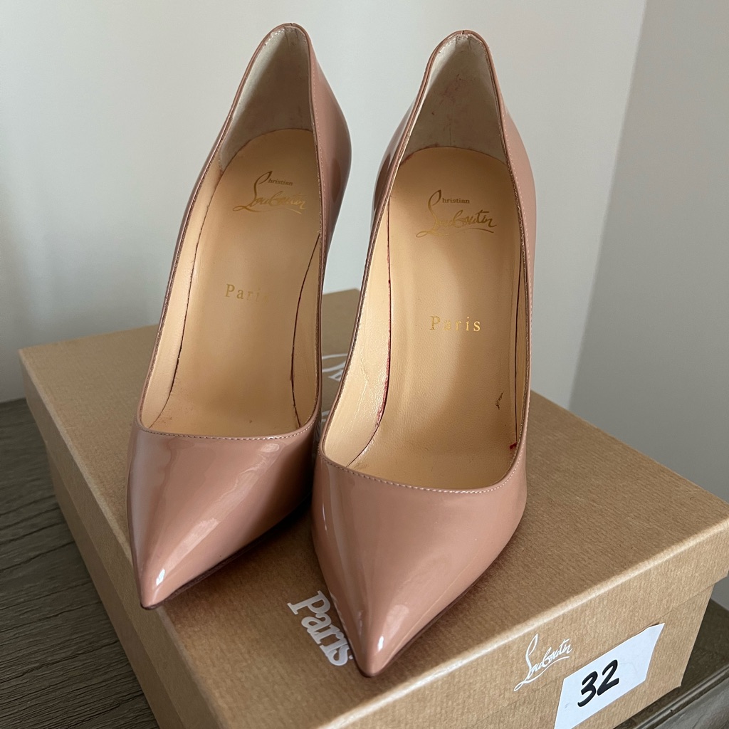 Christian Louboutin Nude Heel Nwt Size 7.5